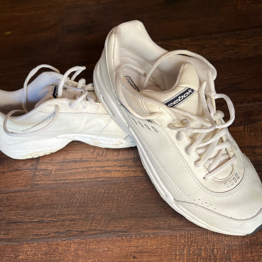 Reebok White Walking Shoes